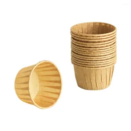 Disposable Cups Straws Heat-resistant Cupcake Liner Round Baking Paper Cup Home Kitchen Accessories White