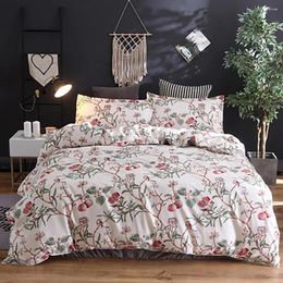 Bedding Sets Flower Printing Kit No Sheets Comfortable Solid Colour Soft Quilt Cover