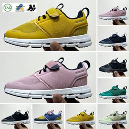 2024 on Cloud Kids Shoe's Sports Outdoor Athletic UNC Black Children White Boy's Girls Casual Fashion Kid Walking Toddler Sneakers Size 22-35