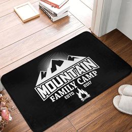 Carpets Black And White Adventure Logo Decorative Floor Mat Entrance Door Bathroom Kitchen Mats Can Be Customised