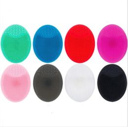 Silicone Brushes Facial Exfoliating Brush Baby Shampoo Massage Brush Holder Facial Exfoliating Brushes SPA Skin Scrub Cleanser Too2115852