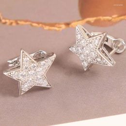 Stud Earrings 2024 Trend Jewellery For Women Fashion Diamond Designer Eardrop Fine Quality Women's Star Ear