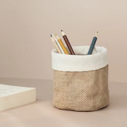 new 2024 Kraft Paper Flower Pot Coats Office Creative Desktop Plant Bag Cosmetic Storage Bag Home Decoration Accessories for Kraft Paper