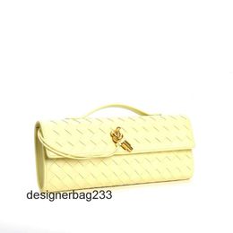 High Crossbody Leather Long Weave Capacity Clutch Winter Women Andiamo Large Underarm Lady 2024 Bag Bags Autumn Quality Bottegs Versatile Venetass I6LY