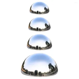 Decorative Figurines 4 Pcs Summer Garden Lawn Reflective Ball Stainless Steel Ground Decoration Set Bed Room Boutique Parks Bling Bedroom