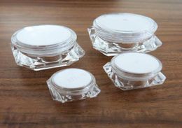 50 X 5g 10g 15g 30g plastic jar clear plastic pot for nail art glitters mini small make up cream cosmetic container4558908