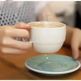 Mugs Coffee Plastic Cups Handgrip Microwaveable 330ml Drinking Cup High Temperature Resistance 2 Optional Shape