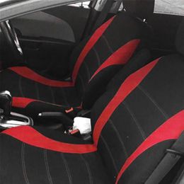 Car Seat Covers 9Pcs/Set Front Rear Cover Universal 5-Seat Auto Protection Sports Bi-color Stitching Styling Protector