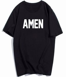 Christian AMEN Printed T Shirt For Man Woman Summer Cotton Short Sleeve Jesus T Shirt Geek Blusas Camisetas Camisa Masculina 27738886