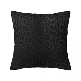 Pillow Black Leopard Print Skin Throw Cover For Sofa Luxury Covers