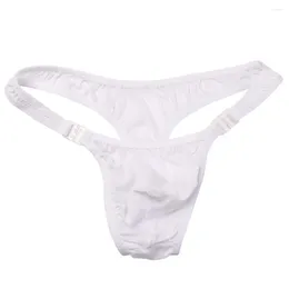 Underpants Sexy Transparent G-string Thong Men's Perspective Underwear Bulge Pouch Breathable Panties Male Bikini