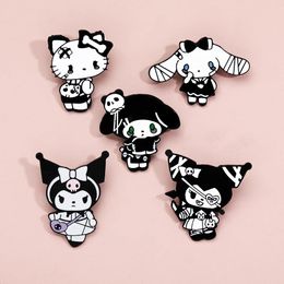 halloween dark cats melody kuromi badge Cute Anime Movies Games Hard Enamel Pins Collect Cartoon Brooch Backpack Hat Bag Collar Lapel Badges