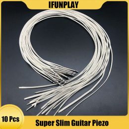 Cables 10pcs Highend Acoustic Guitar Transducer Piezo Under Saddle Pickup Tuner Cable for Guitarra Preamp EQ parts