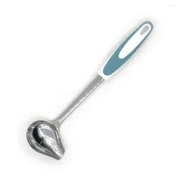 Spoons Porridge Drizzling Kitchen Non Slip Soup Spout Shape Good Grip Pouring Sauce Spoon Long Handle Stainless Steel Tools Serving