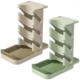 Kitchen Storage Pot Pan Lids Holder Organiser Lid Rack Multifunctional Portable Stand With Drip Tray For Countertop