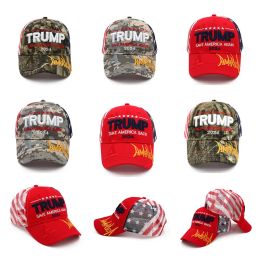 2024 Trump Hat U.S Elezione presidenziale Cappuggente Porta l'America Cappelli regolabili Rimbalzi regolabili Cappelli sportivi di cotone 0415