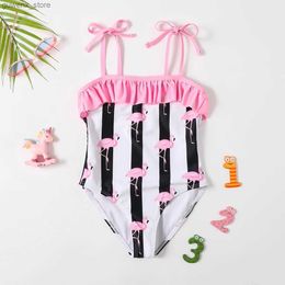 One-Pieces Girls swimsuit summer one-piece swimsuit baby swimsuit childrens swimsuit childrens swimsuit childrens swimsuit Y240412