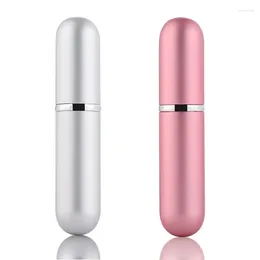 Storage Bottles 5ml Portable Perfume Spray Bottle Travel Size Round Tube Empty Sub-Bottling M