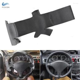 Steering Wheel Covers Black Perforated Microfiber Leather Car Styling Cover Trim For 307 2001-2008 SW 2005-2008