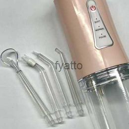 Oral Irrigators 230ml handheld electric dental flosser for household use 3-speed water spray intelligent power-off teeth cleaning set H240415