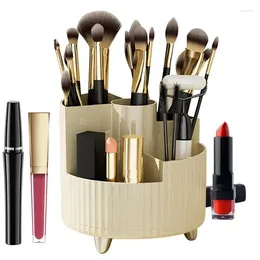 Storage Boxes Makeup Brush Holder Cosmetic Organiser Multifunctional Large Capacity 360 Rotating Home Accessories