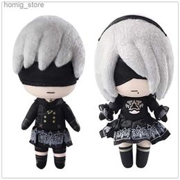 Bambole peluche 23 cm nier automata quadrata enix anime 2b 9s game anime film cartone animato giocattolo giocattolo pluh natalizio per animali da cartone animato regalo Y240415