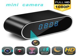 1080p Wifi Mini Camera Time Alarm Wireless Nanny Clock P2p Ipap Security Night Vision Motion Detection Home Secret Hidden Tfcar C2889850