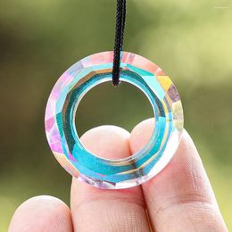 Chandelier Crystal 30MM AB Colour Circular Ring Suncatcher For Windows Decoration Crystals Parts Prism DIY Jewellery Accessories