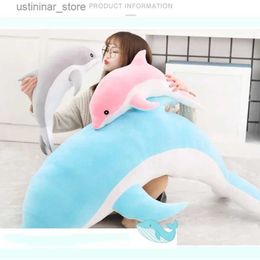 Stuffed Plush Animals 1pc Soft Dolphin Plush Toy Pink Dolphin Peluche Toy Pelucia Dolphin Stuffed Animal Doll Best Lvoers Birthday Gifts for Children L47