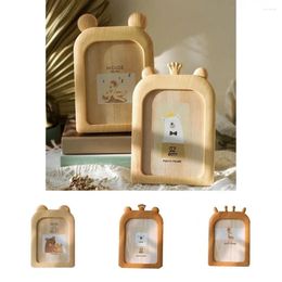 Decorative Plates Po Frame Practical Plastic Retro Cute Crown Design Table Picture For Kids