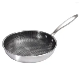 Pans Stainless Steel Wok Egg Pan Small Frying For Eggs Honeycomb Nonstick Skillet Cooking Utensils