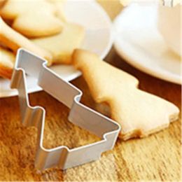 Baking Moulds Christmas Tree Shaped Aluminium Mold Buscuit Tools Cookie Cake Jelly Pastry Cutter Mould Tool D873