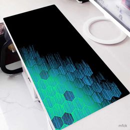 Mouse Pads Wrist Rests lectroplating Geometry Gaming Mouse Pad XXL Mousepad Gamer 900x400 Rubber Keyboard Mat Desk Pad Mat Table Mausepad Carpet 30X60