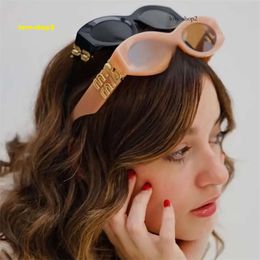 Mui Sunglasses Fashion Glasses Oval Frame Designer Sunglass Womens Anti-radiation UV400 Polarised Lenses Mens Retro Eyeglasses with Original 797