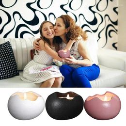 Candle Holders Ceramic Egg Shaped Tea Lights Holder Home Party Table Centerpieces Decorations Vintage Decor Supplies
