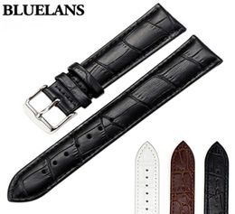 Fashion Women039s Men039s Unisex Faux Leather Watch Strap Buckle Band Black Brown White8824404