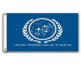 United Federation Of Planets flags banner Size 3x5FT 90*150cm with metal grommet,Outdoor Flag5739610
