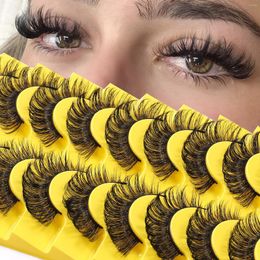 False Eyelashes 10 Pairs Of Boxed Foreign Trade Natural Soft Thick Artificial Fibre Wholesale