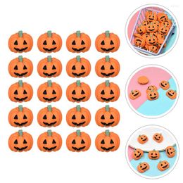 Storage Bottles 20 Pcs Mobile Phone Case Pumpkin Stickers Halloween Crafts Decor Scrapbook Ornaments Charms Decoration Resin Embellishments