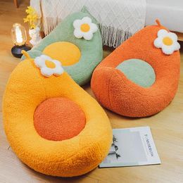 Pillow Ins Cute Thickened Plush Meditation Simple Japan Style Futon Boat Shap Tatami Home Balcony Floor S