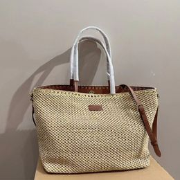 Designer Fashion Beach Bags Women's Luxury Totes Leisure Versatile High-quality Large Capacity Women Shoulder Woven Bag