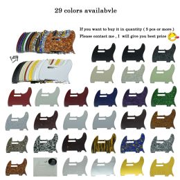 Cables KAISH TL Pickguard Vintage TL Style 5 Hole Pickguard with screws Various Colours for Telecaster Guitar golpeador telecaster