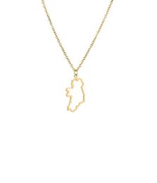 Outline Republic of Ireland Country Map Necklace Continent Dublin Pendant Necklaces for Motherland Hometown Female Ladies Party Gi8269813