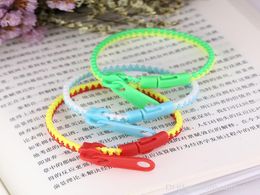 Whole Brand New Fashion Ol Candy Colour Bracelet Personality Zipper Bracelet creative designer bracelets for 5917115