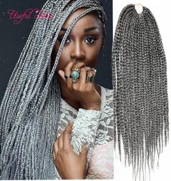 3s box braids crochet braids hair 100gperuvian SYNTHETIC hair extensions ombre braiding hair for women USUKEU havana marle2324503