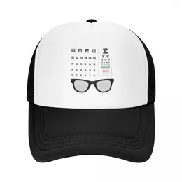 Ball Caps Snellen Eye Test Chart Baseball Cap Hip Hop Women Men's Adjustable Optician Vision Glasses Trucker Hat Autumn Snapback