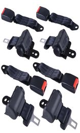 Retractable 4 Seat Belts Universal Golf Cart Mounting Bracket Kit Set Club Car3411214