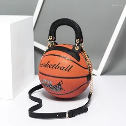 Shoulder Bags Brand Designer PU Leather Chain Women Messenger Bag Crossbody For Female Personality Basketball Purses And Handbag