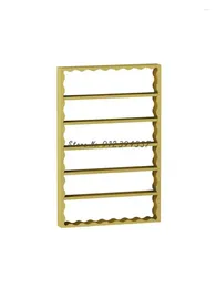 Decorative Plates Nail Art Shelf Wrought Iron Polish Beauty Shop Glue Display Stand Wall Cosmetic Cabinet