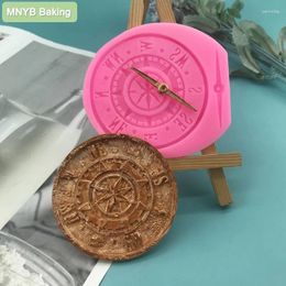 Baking Moulds DIY Pudding Mould Compass Shape Silicone Fondant Chocolate Cake Decoration Tool Resin Art Reusable Material